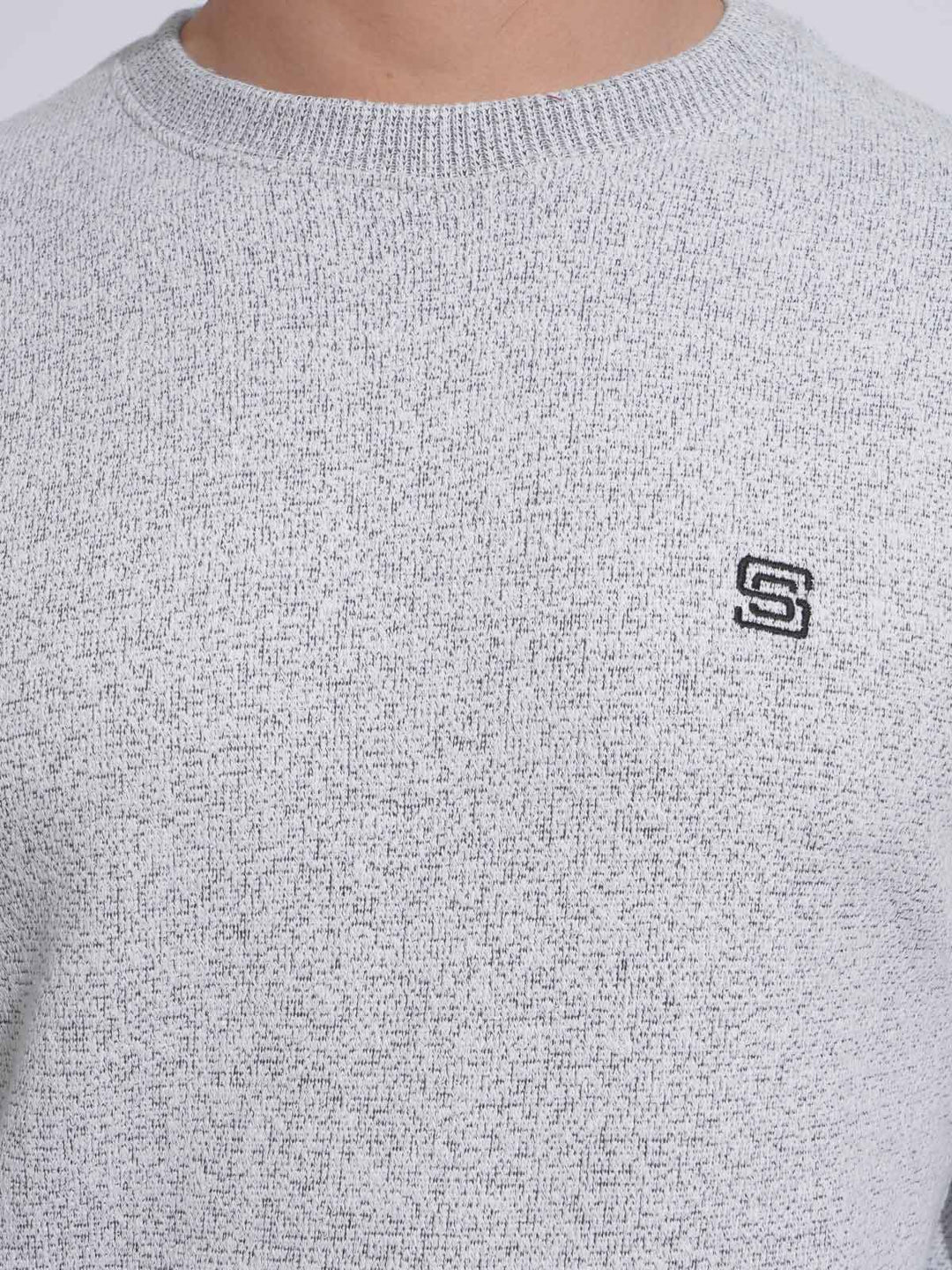 Light Grey Men’s Fleece Sweat Shirt (TEE-152)