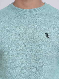 Mint Blue Men’s Fleece Sweat Shirt (TEE-153)