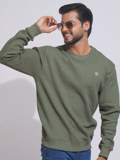 Green Men’s Fleece Sweat Shirt (TEE-154)