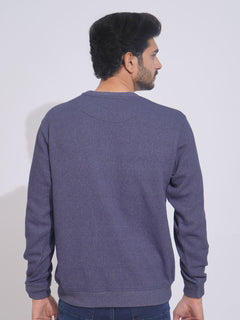 Blue Men’s Fleece Sweat Shirt (TEE-156)