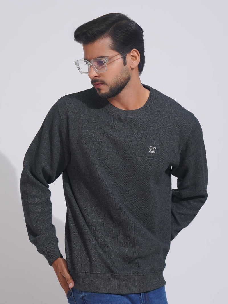 Navy Men’s Fleece Sweat Shirt (TEE-218)