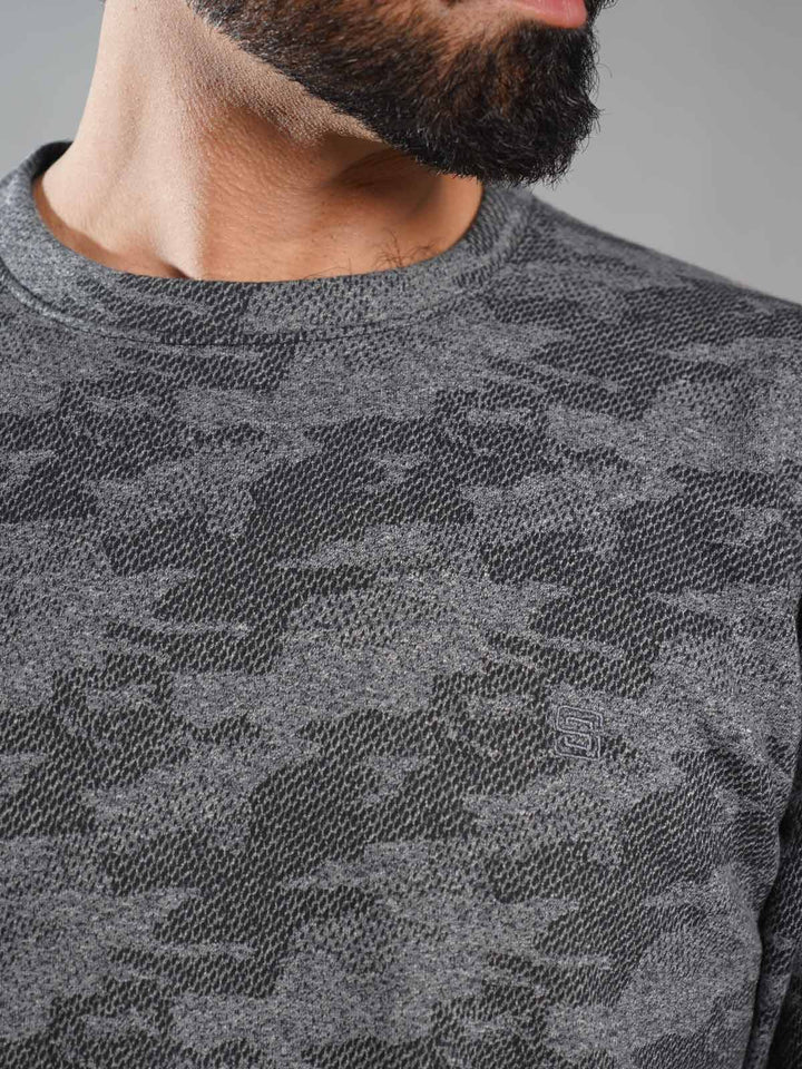 Black Men’s Fleece Sweat Shirt (TEE-278)