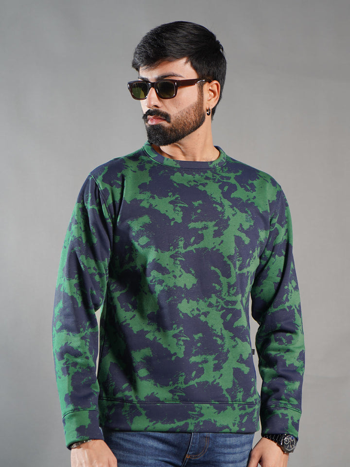 Green Men’s Fleece Sweat Shirt (TEE-279)