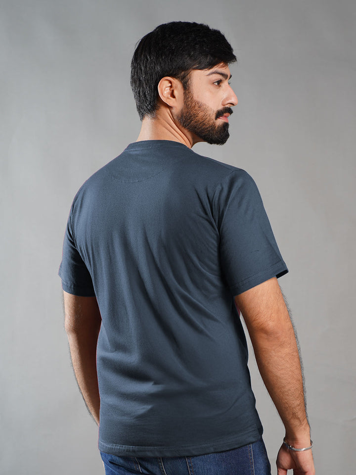 Dark Turquise Half Sleeves Men’s T-Shirt (TEE-300)