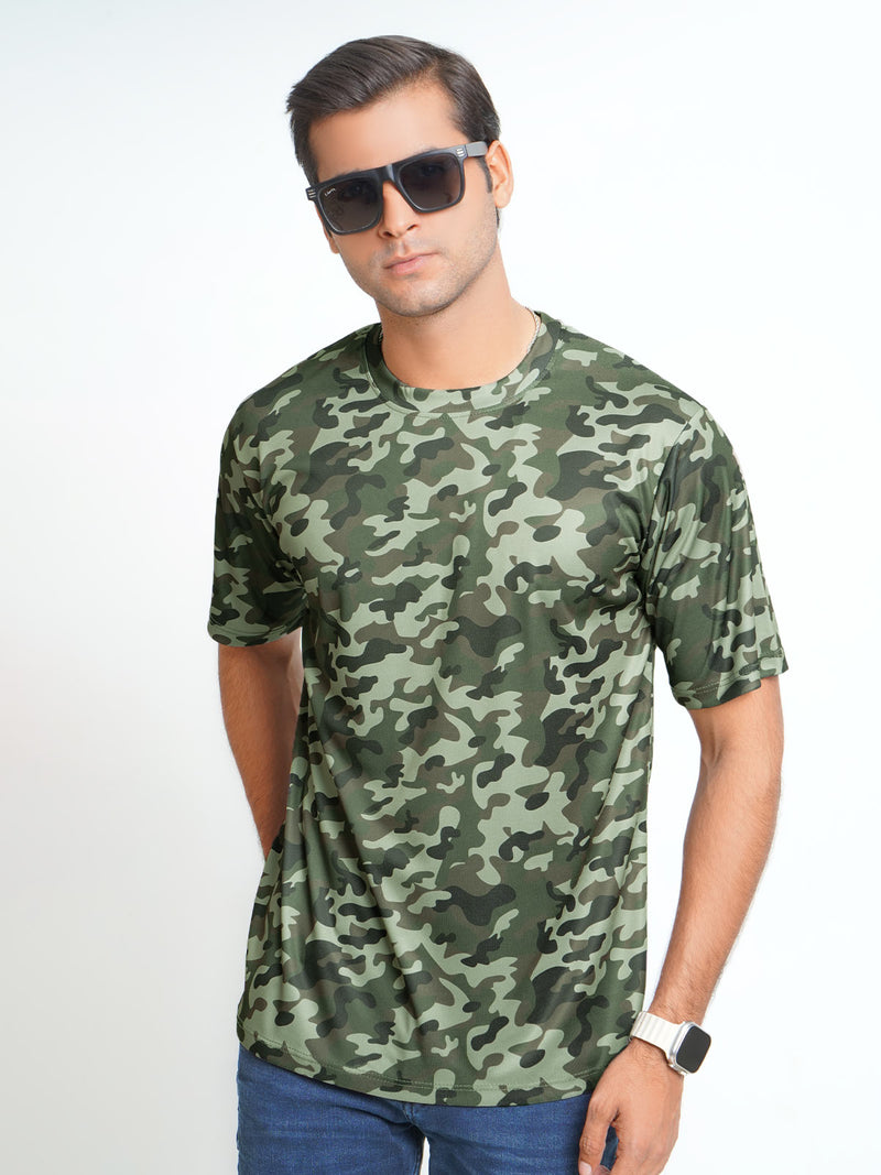 Camouflage Half Sleeves Men’s Dri Fit T-Shirt (TEE-120)