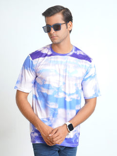 Multi Color Printed Half Sleeves Men’s Dri Fit T-Shirt (TEE-122)