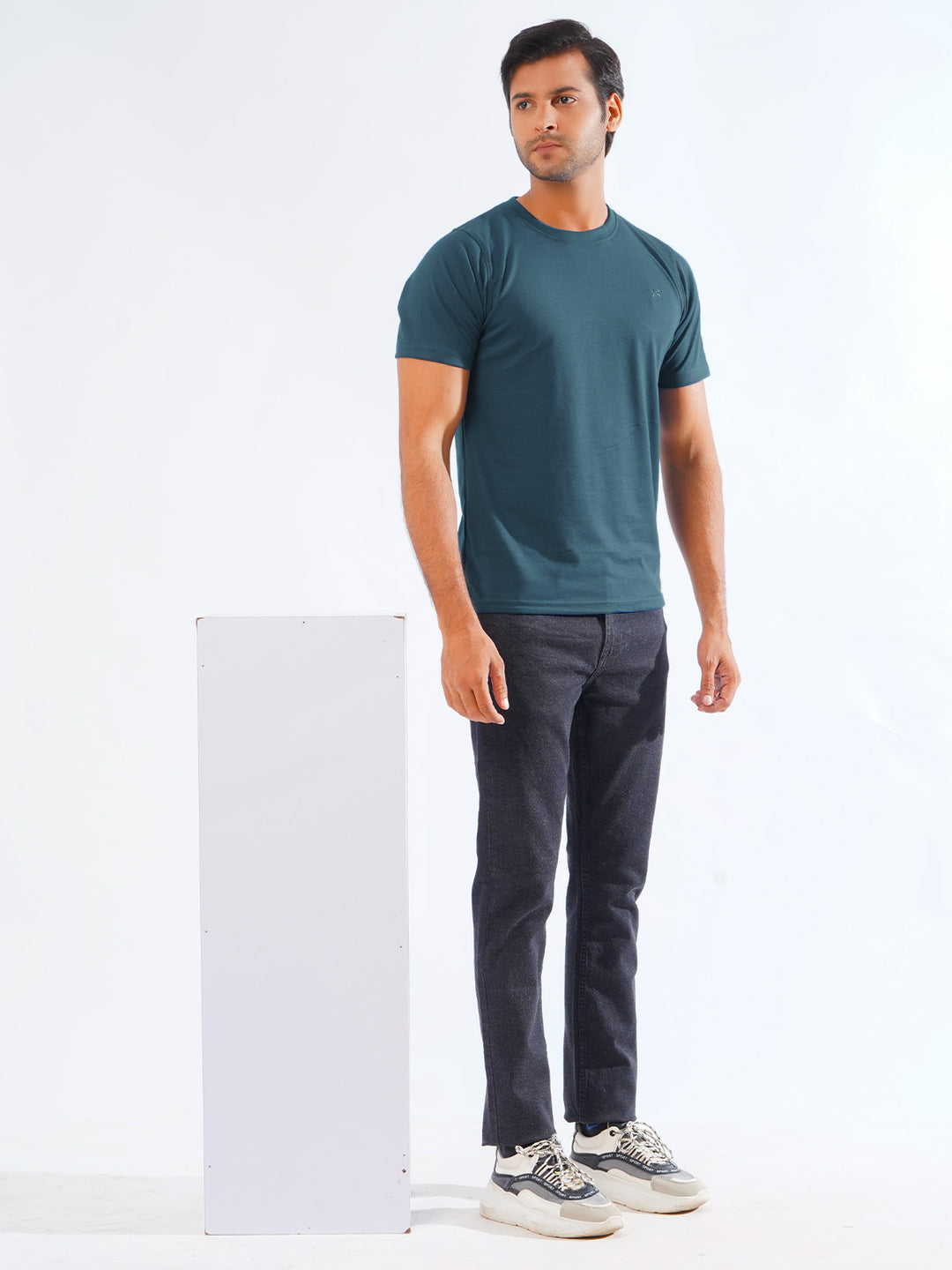 Poseidon Plain Half Sleeves Men’s Round Neck T-Shirt (TEE-197)