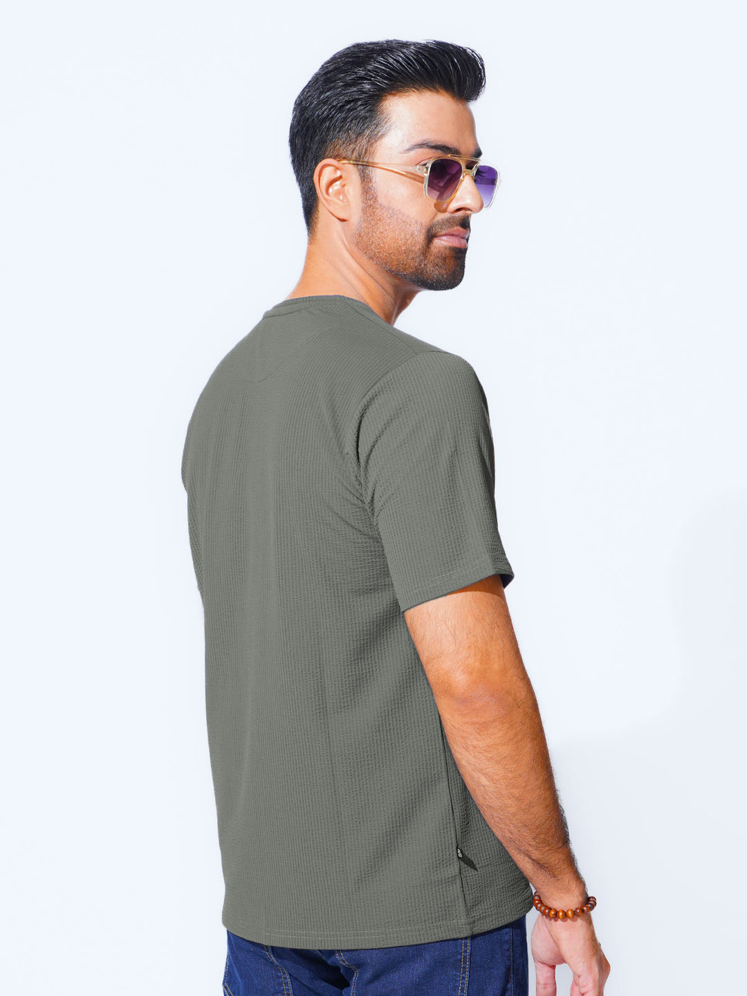 Green Self Premium Dry Fit Crew Neck T-Shirt (TEE-223)