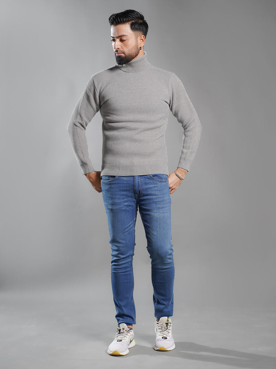 Light Grey Imported Men’s High Neck (TNS-002)