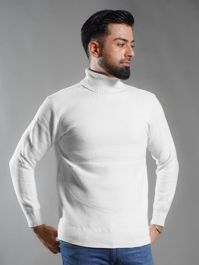 White Imported Men’s High Neck (TNS-005)