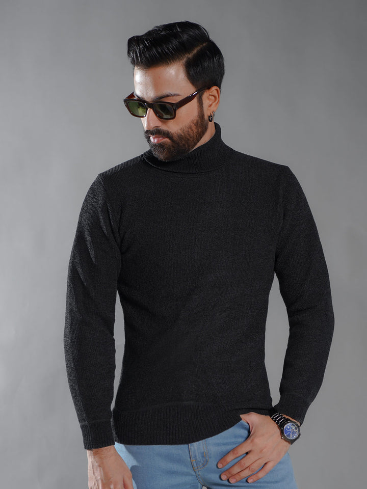 Black Imported Men’s High Neck (TNS-011)