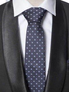 Navy Blue Designer Tie Set (TS-252)