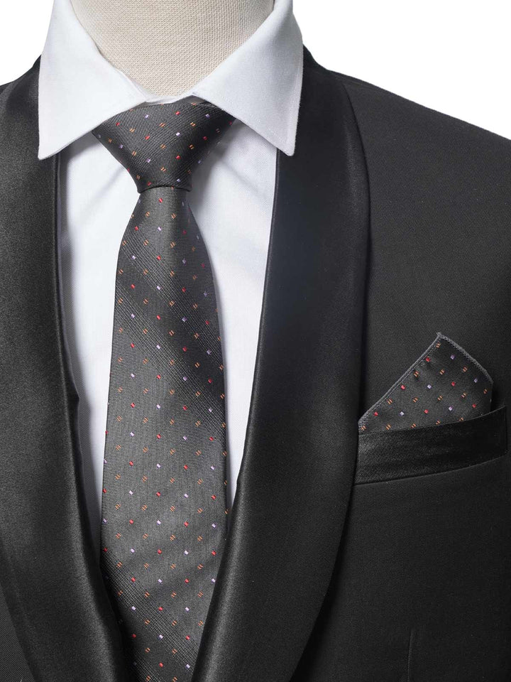 Grey Designer Tie Set (TS-257)