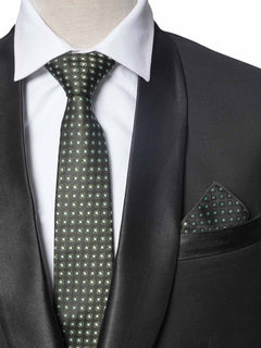 Green Designer Tie Set (TS-277)