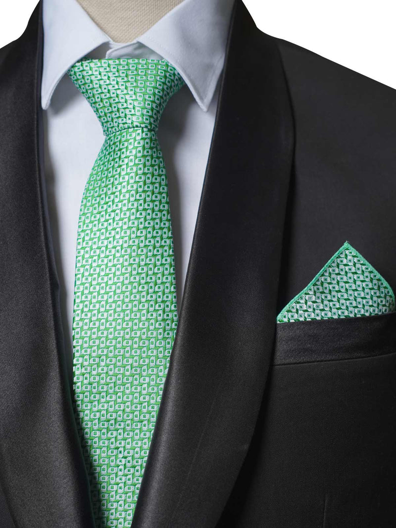 Light Green Designer Tie Set (TS-301)