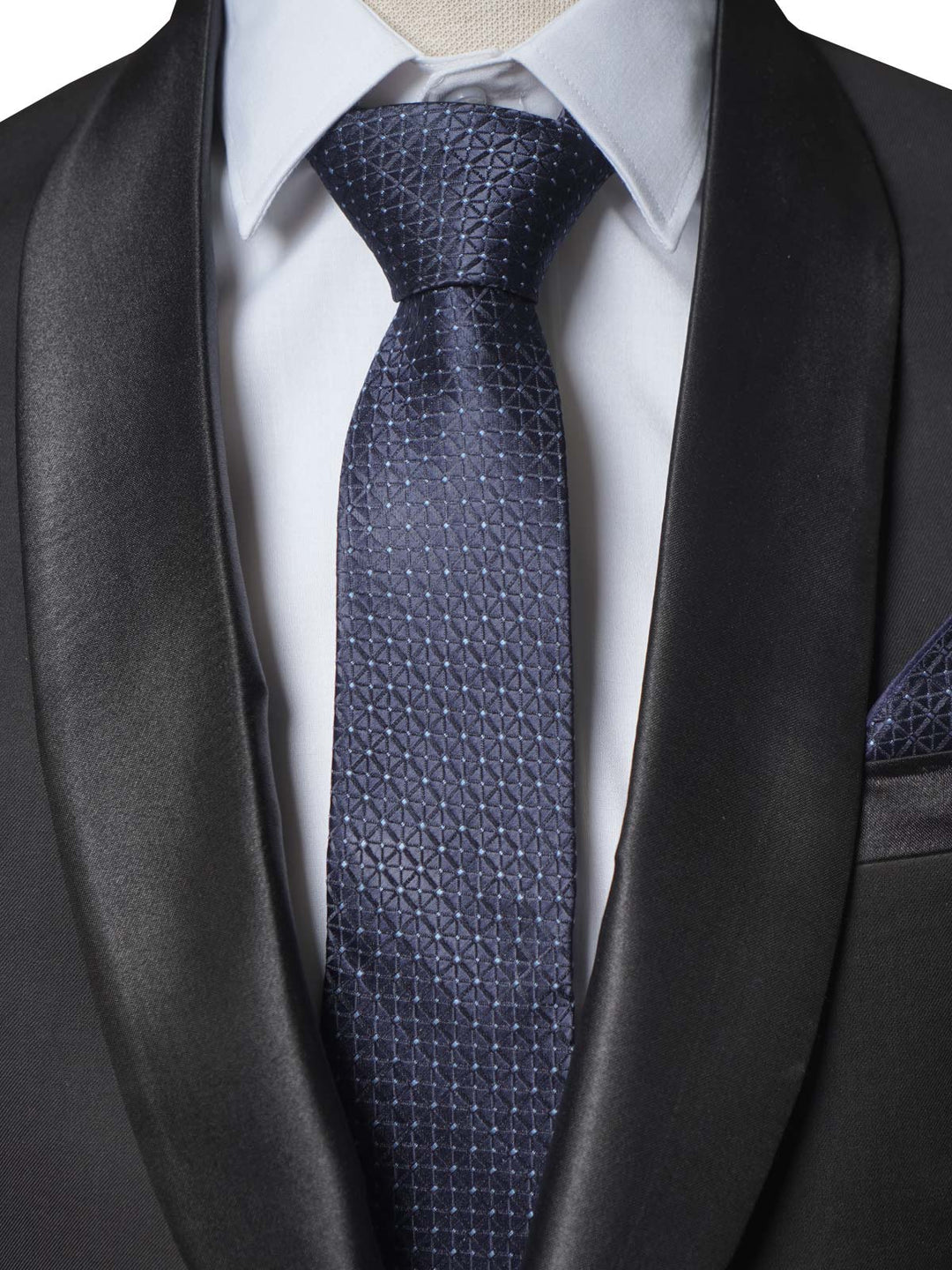 Dark Blue Designer Tie Set (TS-320)