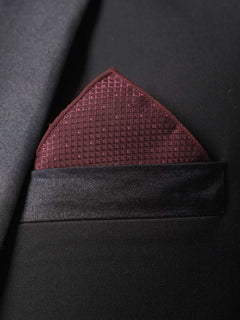 Maroon Designer Tie Set (TS-326)