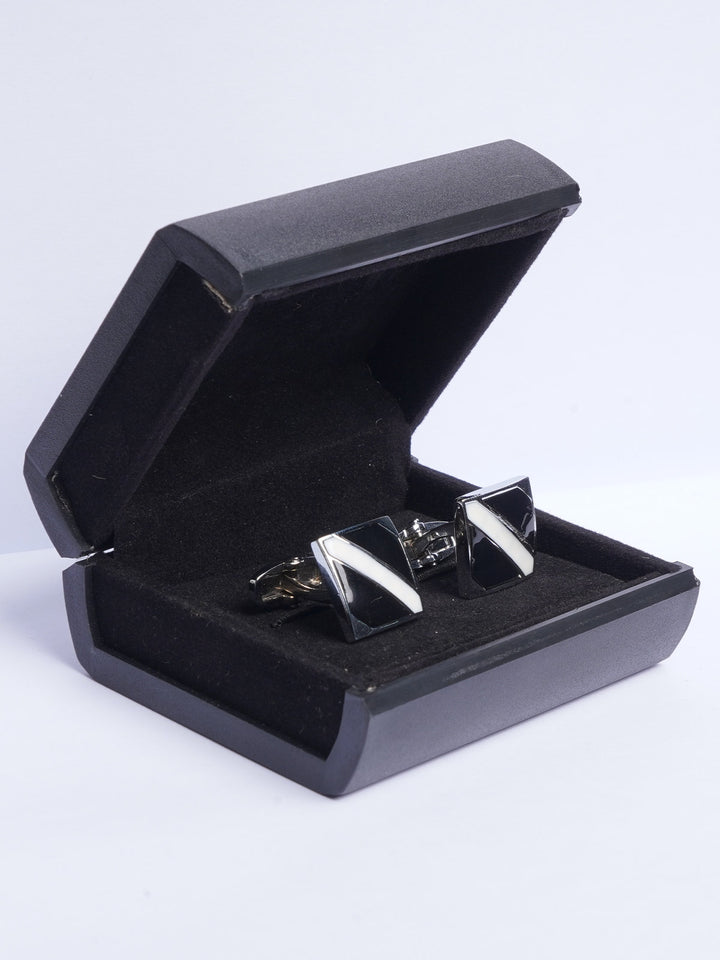 Two Tone Silver Cufflink (CUFFLINK-500)