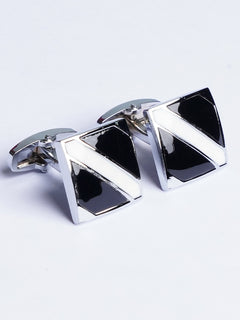 Two Tone Silver Cufflink (CUFFLINK-500)