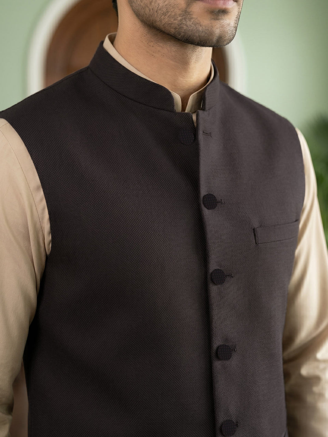 Drak Brown Waist Coat (WC-211)