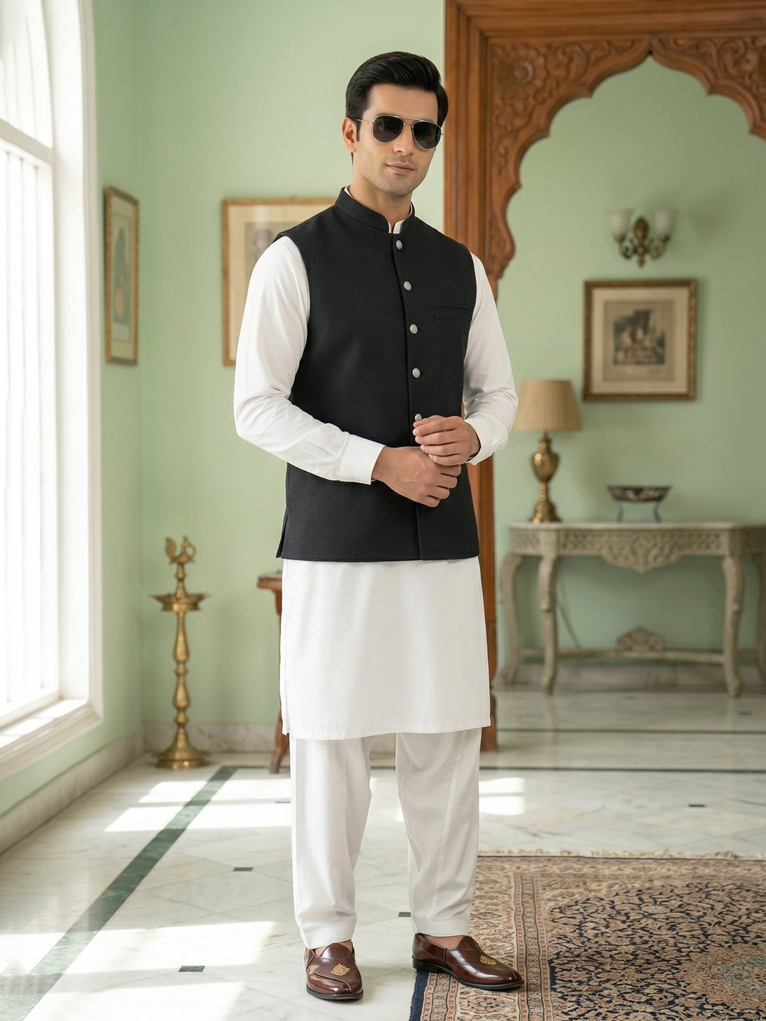 Black Waist Coat (WC-212)