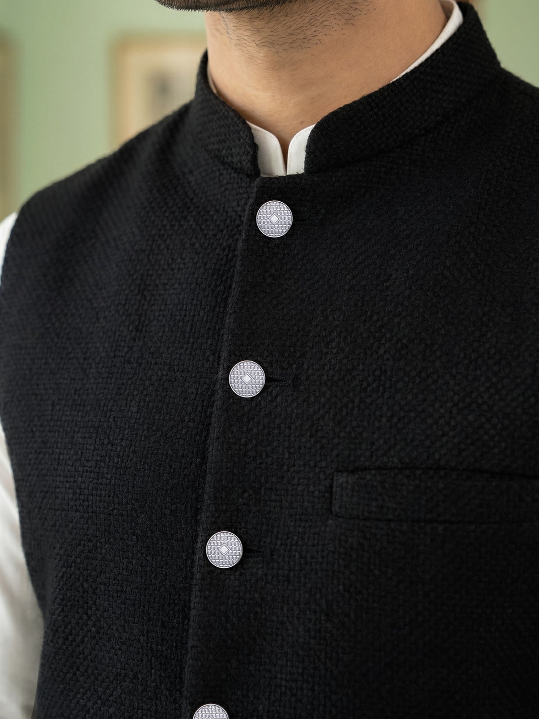 Black Waist Coat (WC-212)