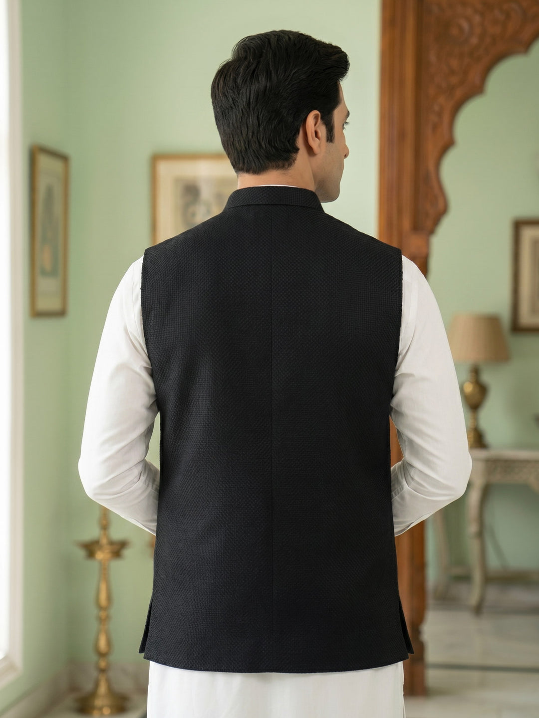 Black Waist Coat (WC-212)