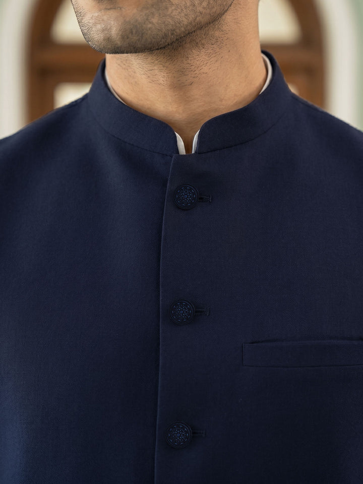 Navy Blue Waist Coat (WC-222)