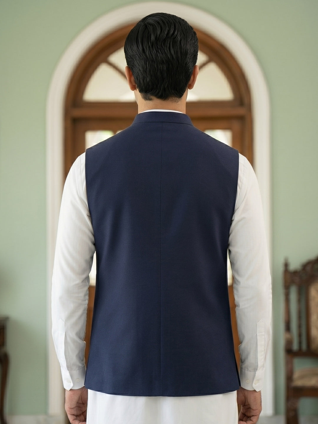 Navy Blue Waist Coat (WC-222)
