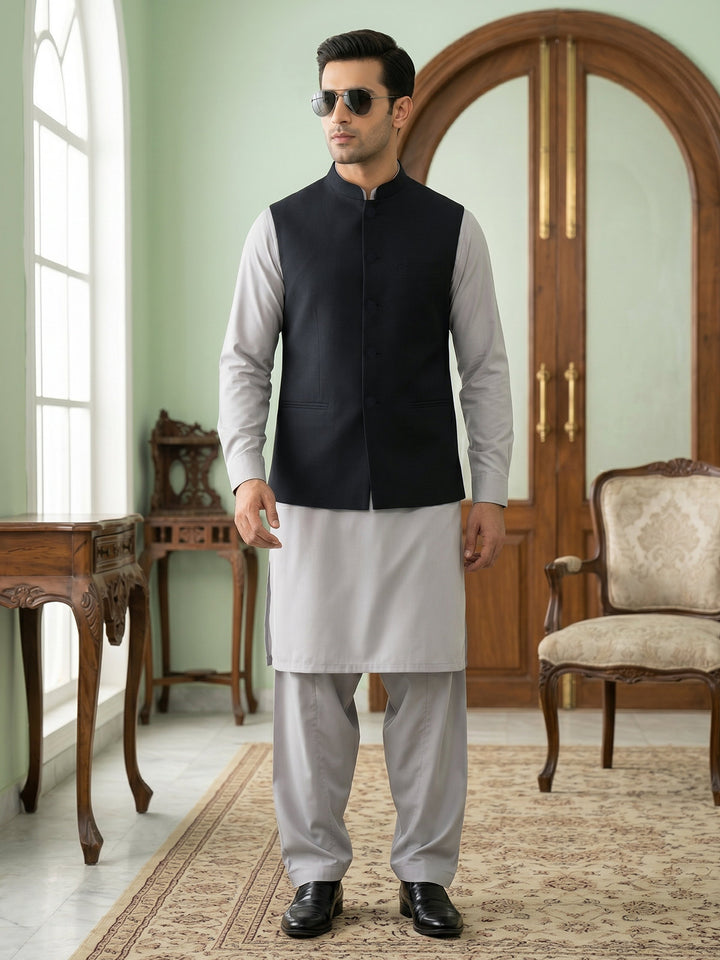 Black Waist Coat (WC-223)