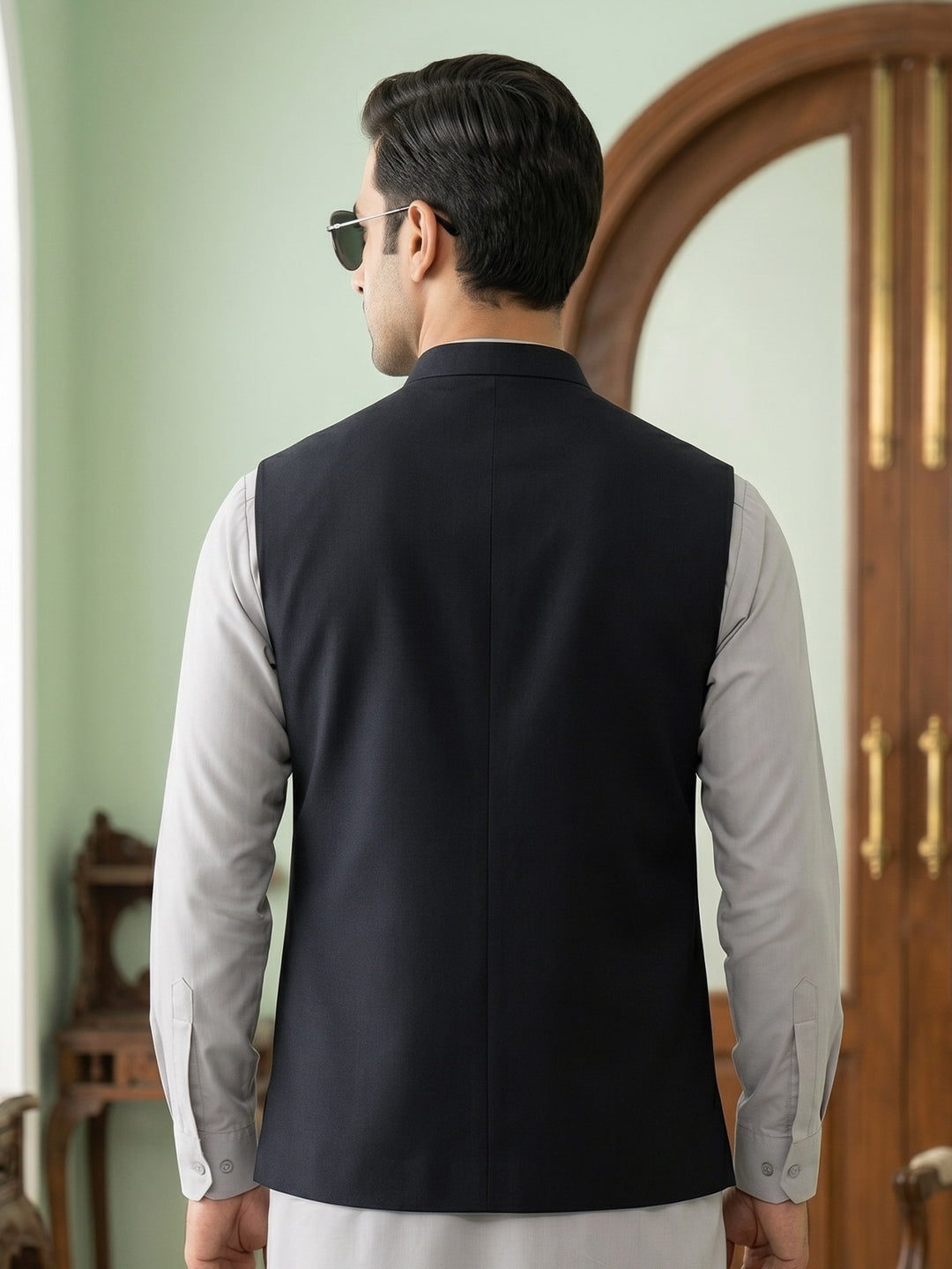 Black Waist Coat (WC-223)