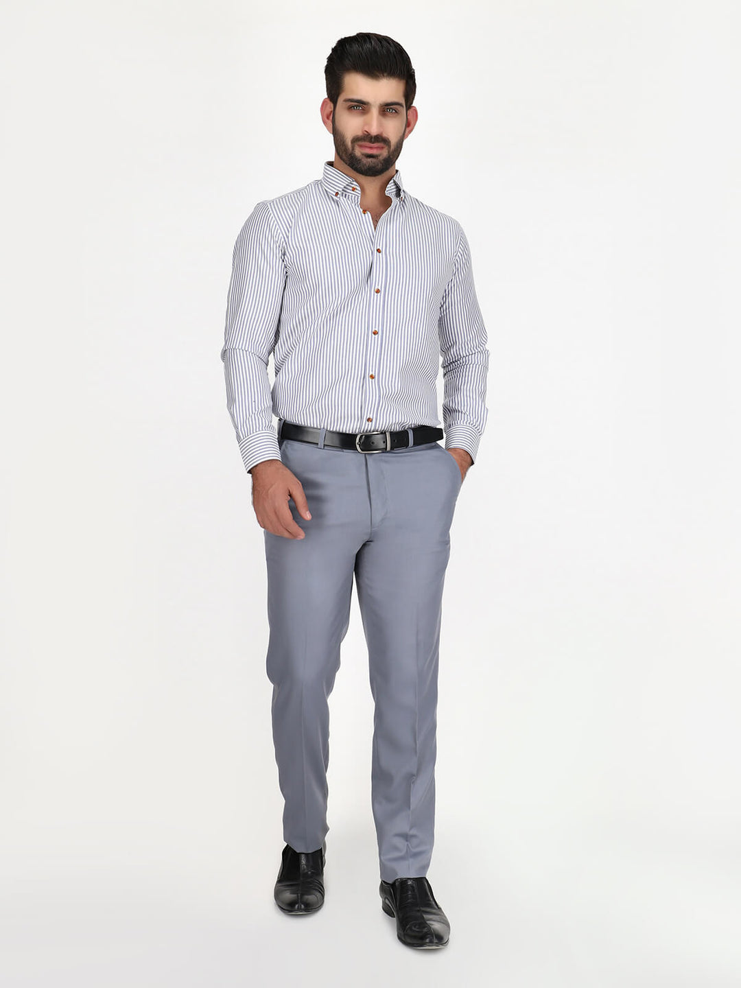 Light Grey Plain Formal Dress Trouser (WTR-208)