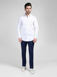 Off White Printed Button Down Casual Shirt (CSW-395)