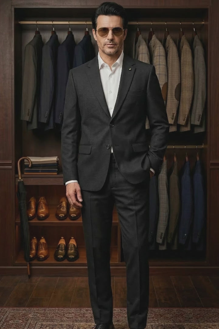 Dark Blue Two Piece Suit (SF-140)