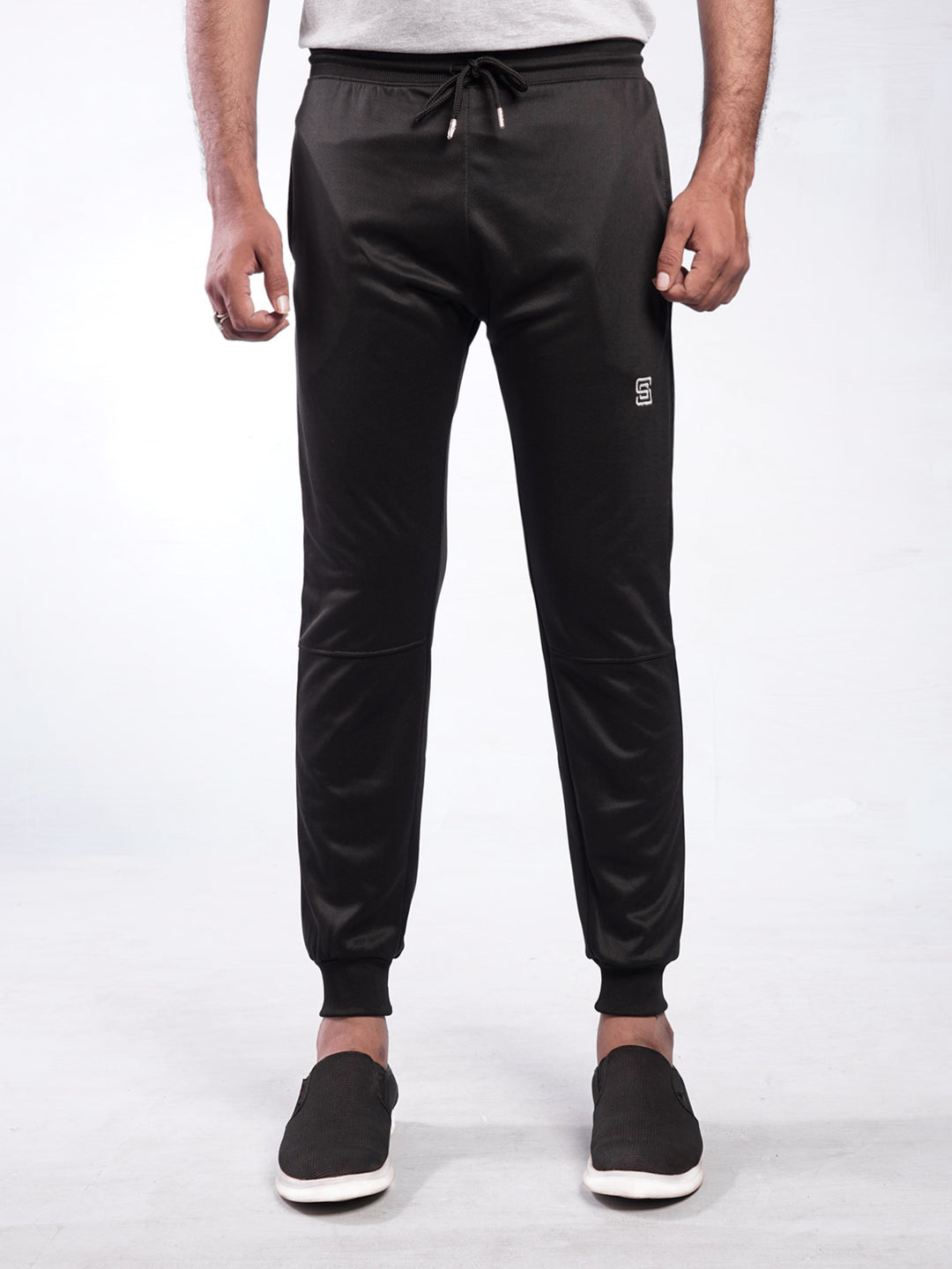 Black Plain Comfort Dri Fit Men's Lounge Pant (GFB-004)