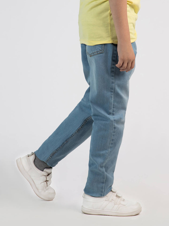 Sky Blue Faded Boys Denim Jeans (BD-10)