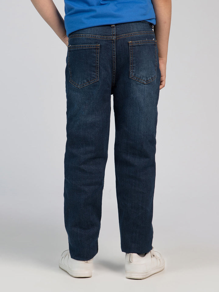 Dark Blue Faded Boys Denim Jeans (BD-11)