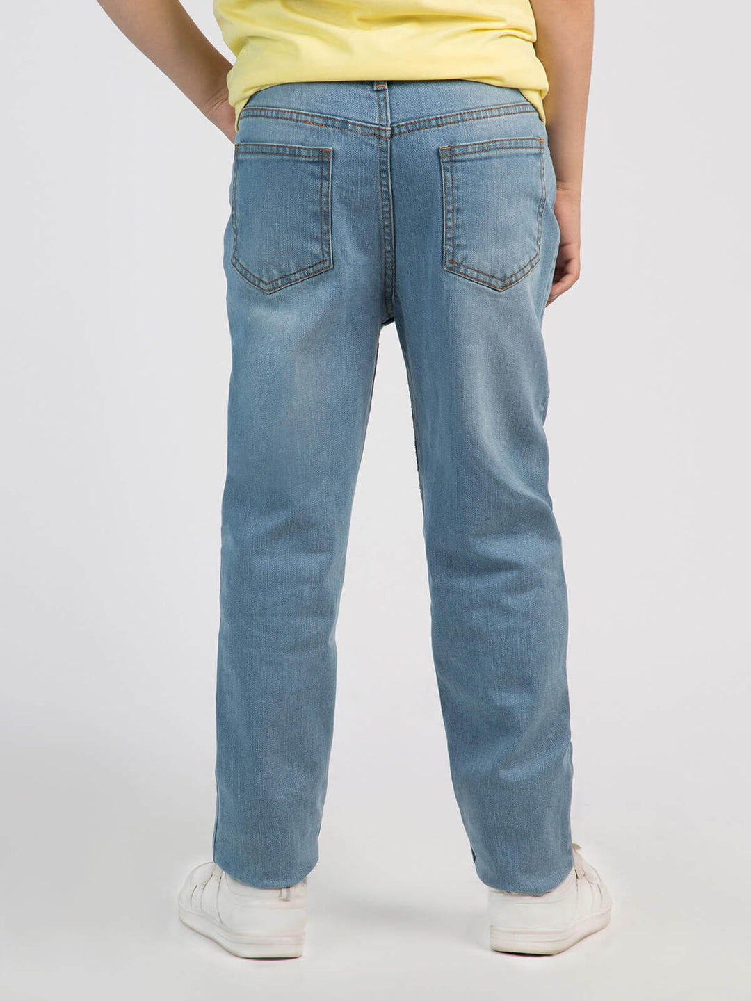 Sky Blue Faded Boys Denim Jeans (BD-12)