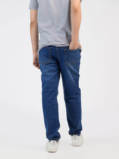 Mid Blue Faded Boys Denim Jeans (BD-14)