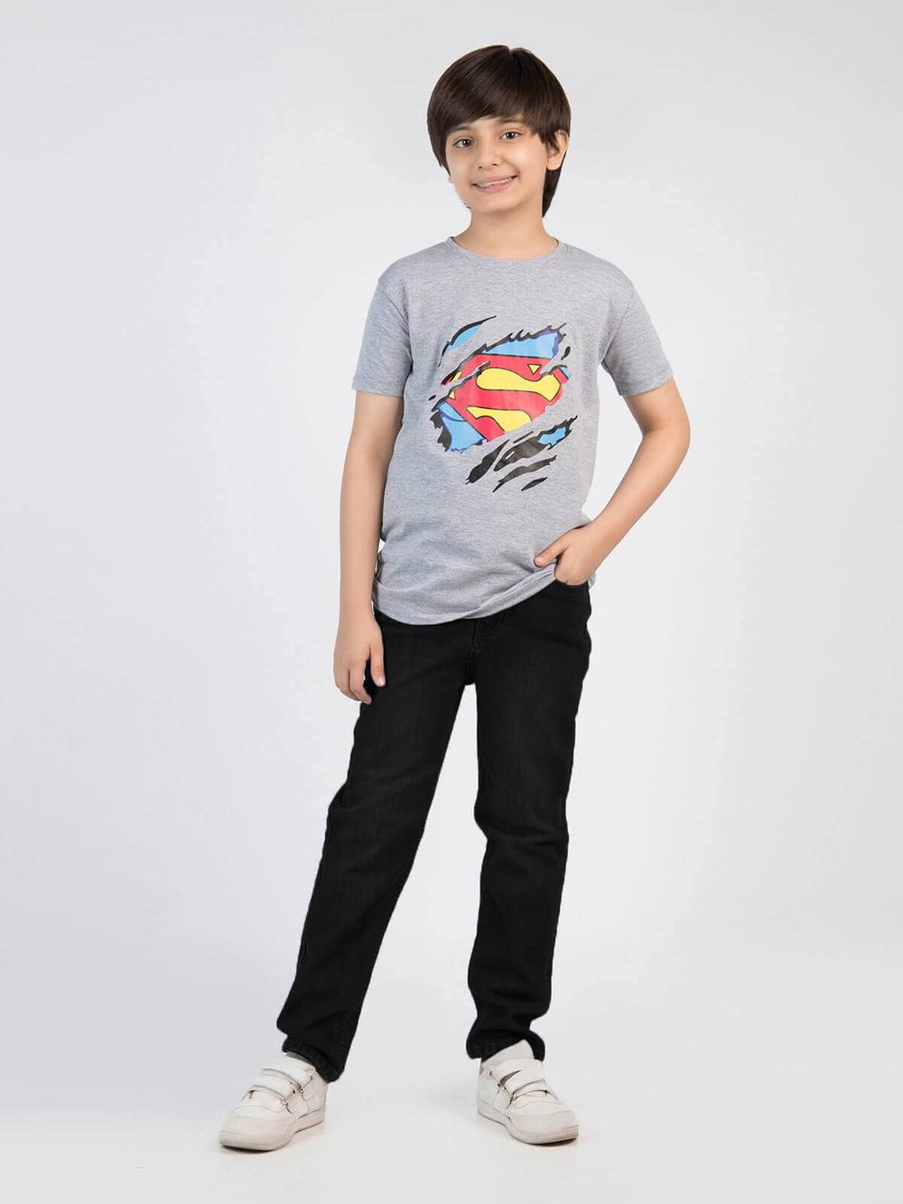 Black Plain Boys Denim Jeans (BD-15)