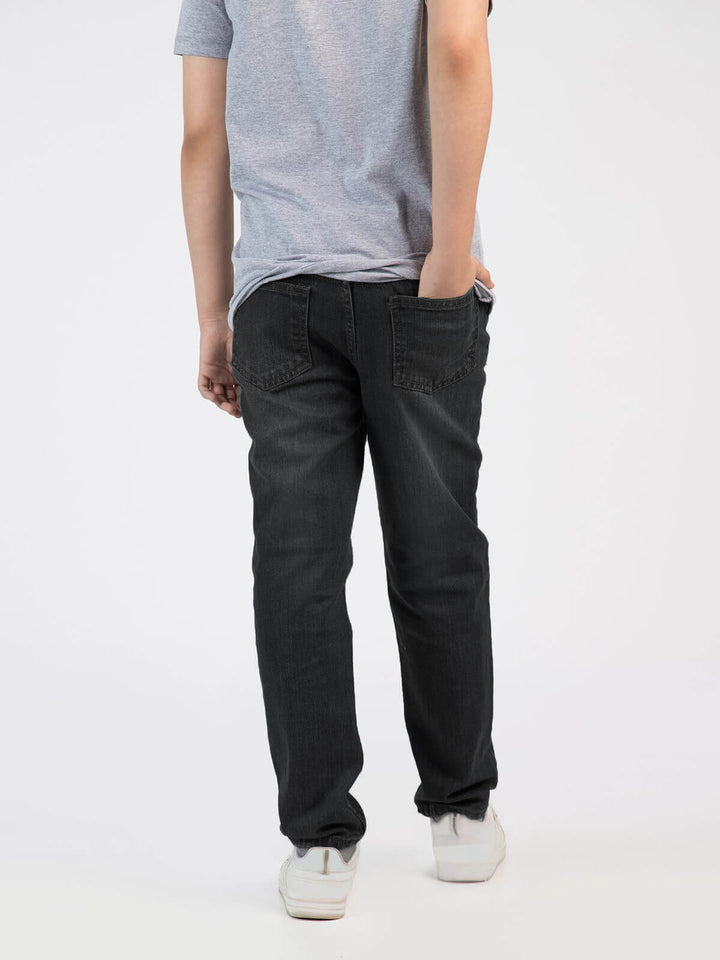 Dark Grey Faded Boys Denim Jeans (BD-16)