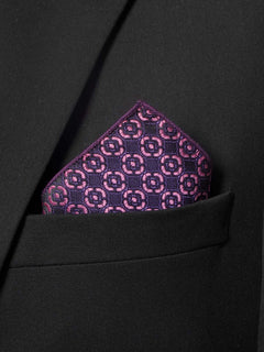 Purple With Elegant design Tie Set (TS-187)