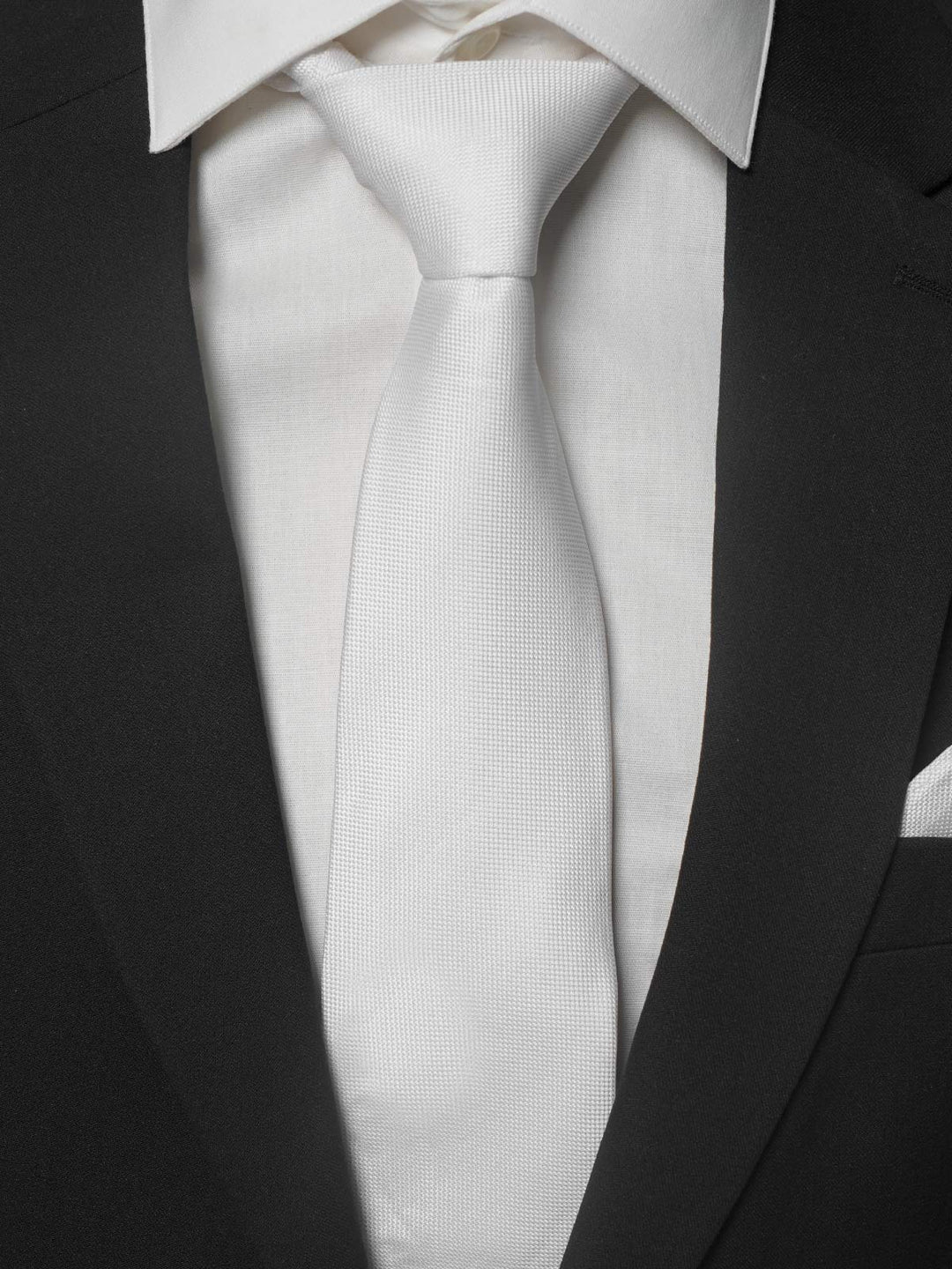 White Plain Tie Set (TS-200)