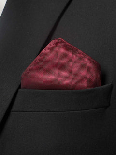 Maroon Plain Tie Set (TS-204)