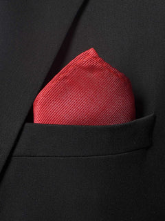 Red Plain Tie Set (TS-205)