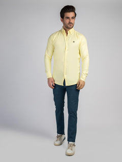 Lemon Plain Button Down Casual Shirt (CSW-357)