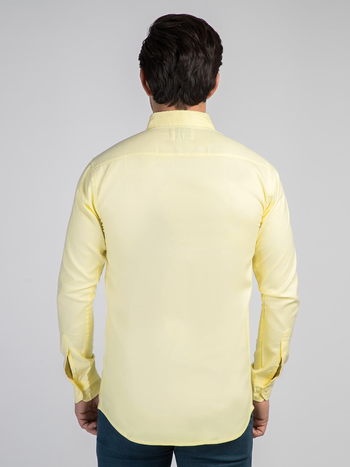Lemon Plain Button Down Casual Shirt (CSW-357)