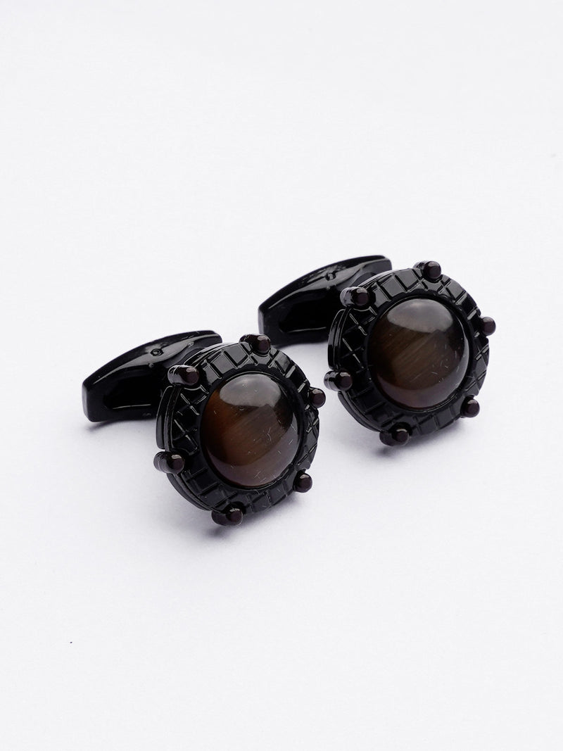 Black Stone Cufflink (CUFFLINK-370)