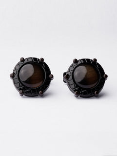 Black Stone Cufflink (CUFFLINK-370)