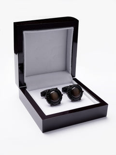 Black Stone Cufflink (CUFFLINK-370)